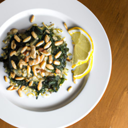 Side Dish: United States – Orzo Pasta Tossed with Lemon, Spinach, Pine Nuts, and Parsley Gremolata recipe