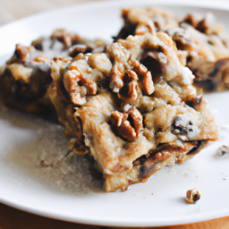 Dessert: United States – Chocolate Chip Blondies with Walnuts recipe