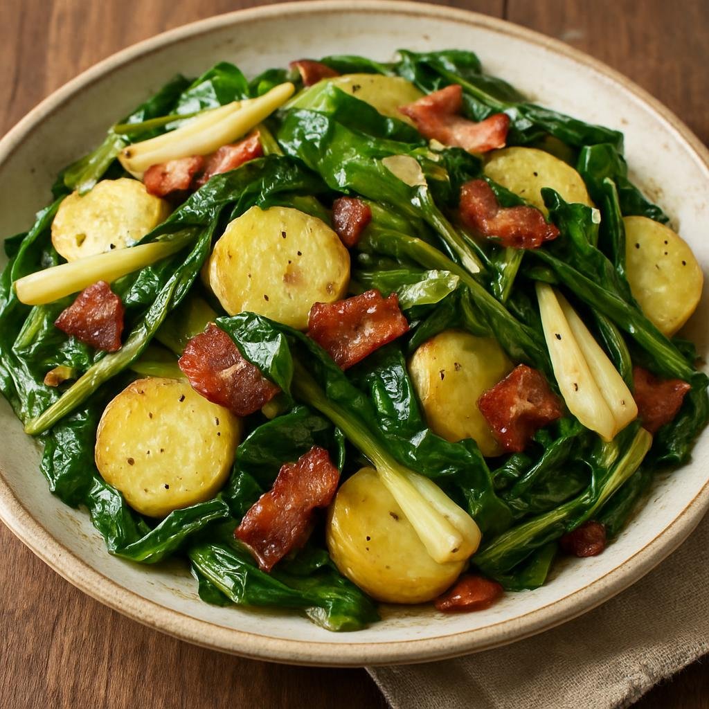 Salad: United States – West Virginia (Appalachian United States) – West Virginia Ramp Salad recipe