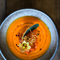 Soup: United States – Velvety Carrot and Ginger Soup Flavored with Cider recipe