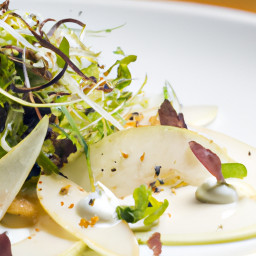 Salad: United States – Shaved Fennel, Pear and Watercress Salad with Juniper Red Wine Vinaigrette recipe