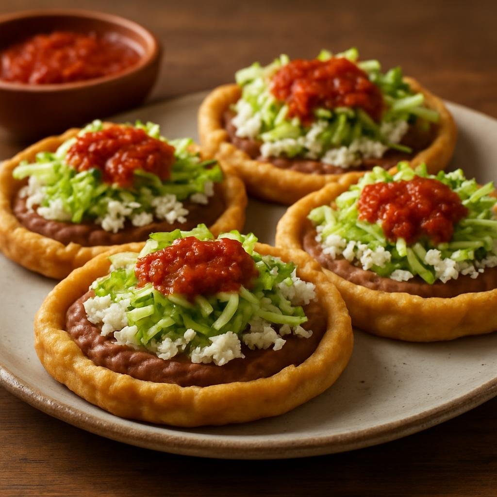 Appetizer: Mexico – Mexico State (Central Mexico) – Sopes (Corn Masa Cakes) recipe
