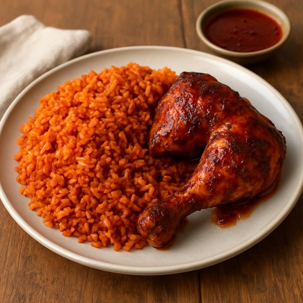Entree: United States – Northern Mariana Islands / Pacific Island United States Territories – Chamorro Red Rice with Barbecue Chicken recipe