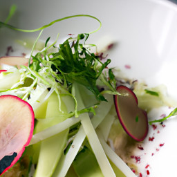 Salad: United States – Shaved Fennel, Apple and Watercress Salad with Lemon-Miso Vinaigrette recipe