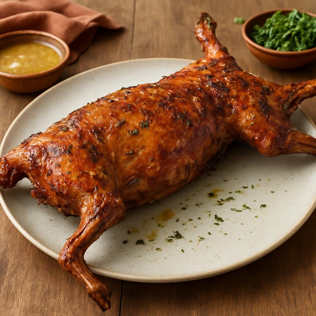 Entree: Mexico – Coahuila (Northern Mexico) – Cabrito al Pastor (Spit-Roasted Young Goat) recipe