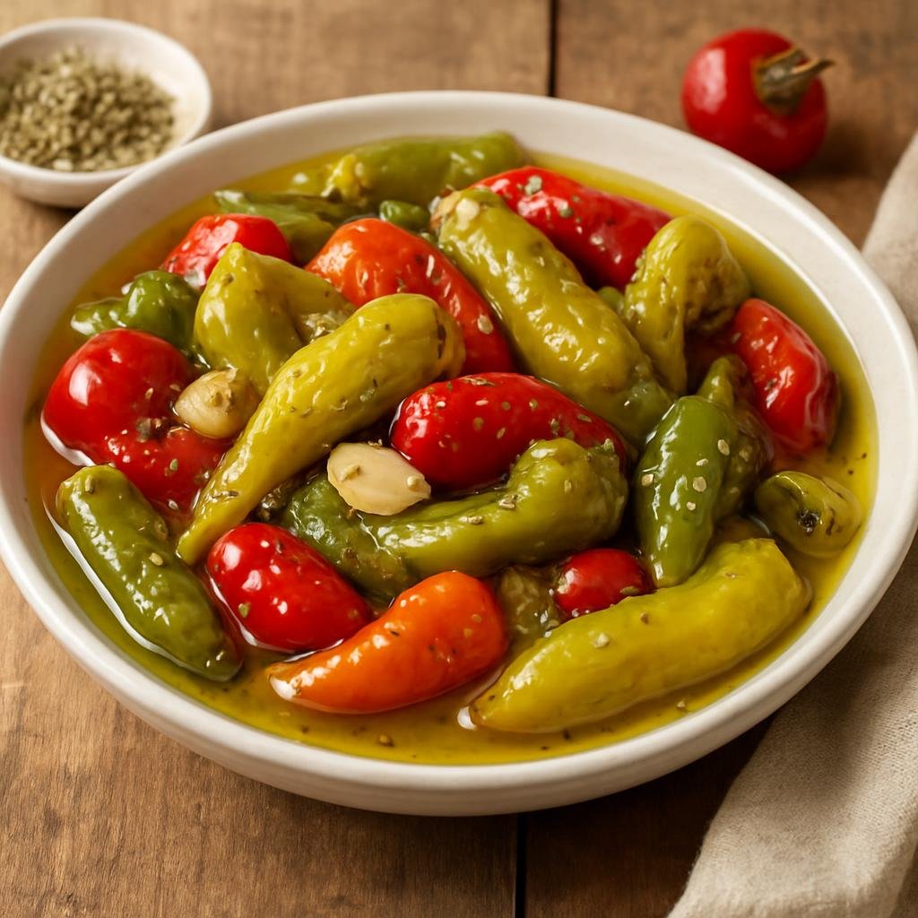 Side Dish: United States – Mid-Atlantic United States (New Jersey) – New Jersey Pickled Peppers recipe