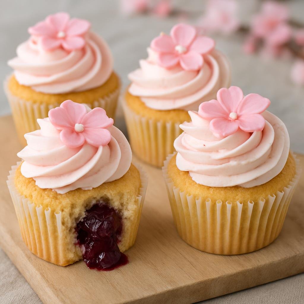 Dessert: United States – District of Columbia, National Capital Region – Cherry Blossom Cupcakes recipe