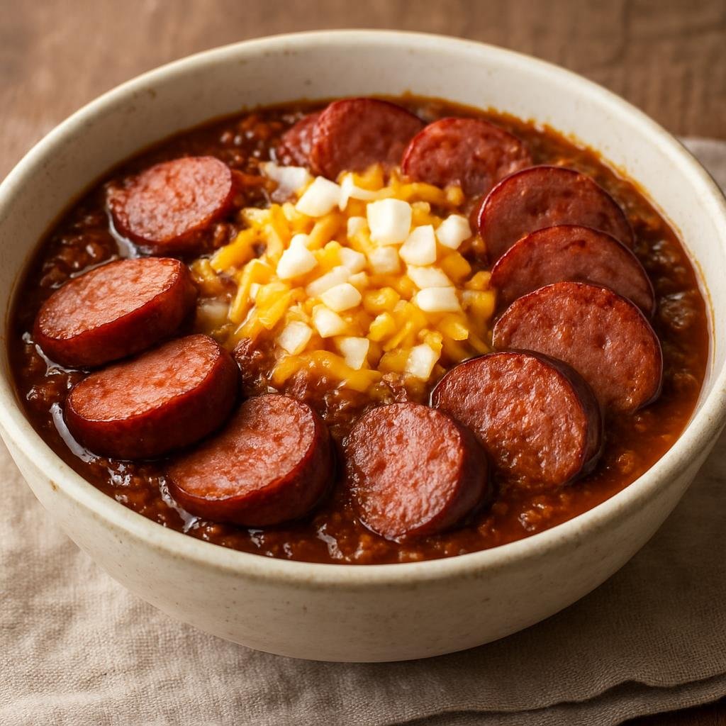 Entree: United States – District of Columbia — National Capital Region – D.C. Half-Smoke Chili Bowl recipe