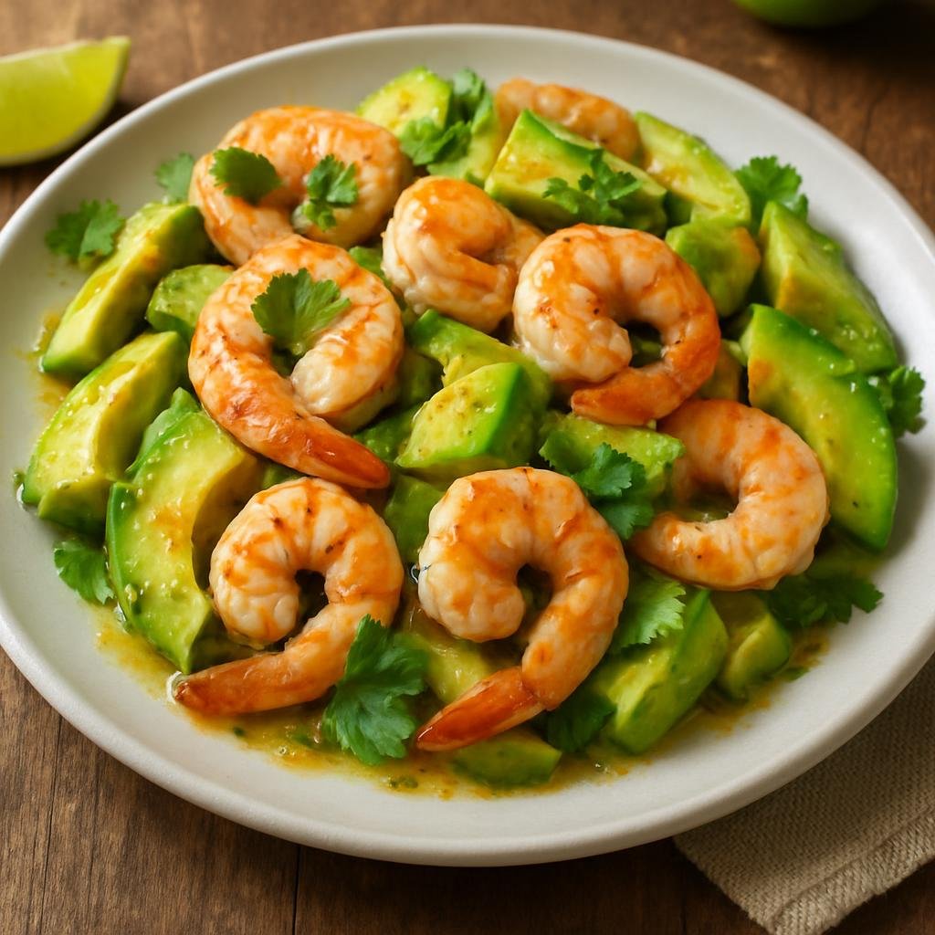 Salad: Mexico – Colima, Western Mexico – Ensalada de Aguacate y Camarones (Avocado and Shrimp Salad) recipe