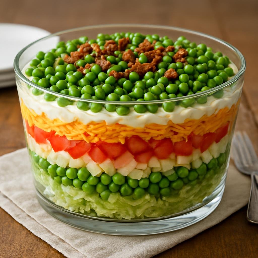 Salad: United States – Iowa (Midwestern United States) – Iowa Seven Layer Salad recipe