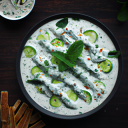 Side Dish: India – खीरा-पुदीना रायता (Kheera-Pudina Raita) recipe