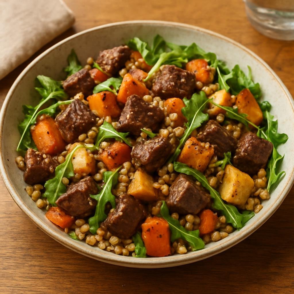 Salad: United States – Rocky Mountain United States (Montana) – Montana Elk and Barley Salad recipe