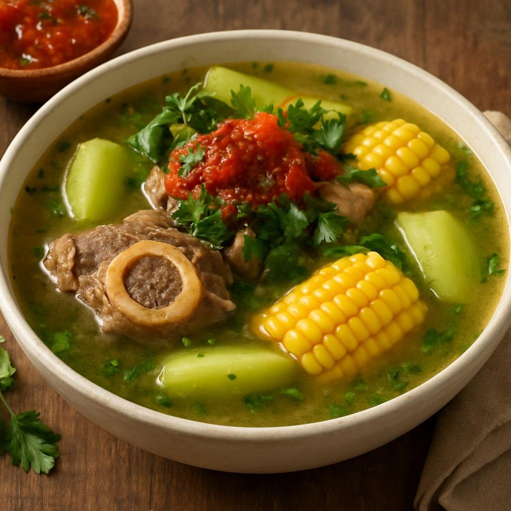Entree: Mexico – Bajio Mexico (San Luis Potosi) – Caldo Huasteco (Huasteca Soup) recipe