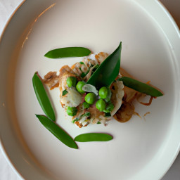 Side Dish: United States – Ginger-Scallion Coconut Rice with Charred Snap Peas recipe