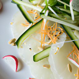 Appetizer: Thailand – สลัดแตงกวาและส้มโอ ▶ Salad Taengkwa Lae Som O (Cucumber and Pomelo Salad) recipe