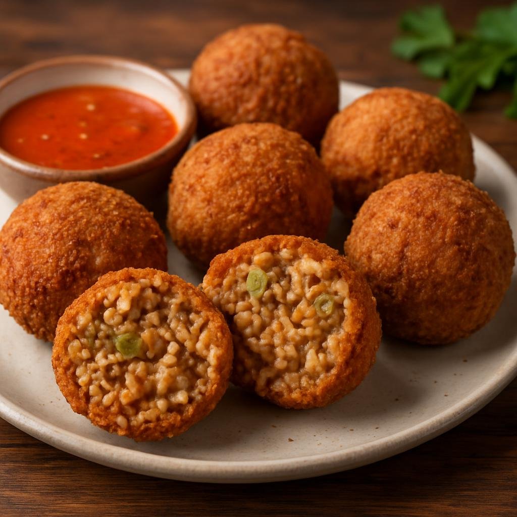Appetizer: United States – Cajun and Creole Louisiana – Cajun Boudin Balls recipe