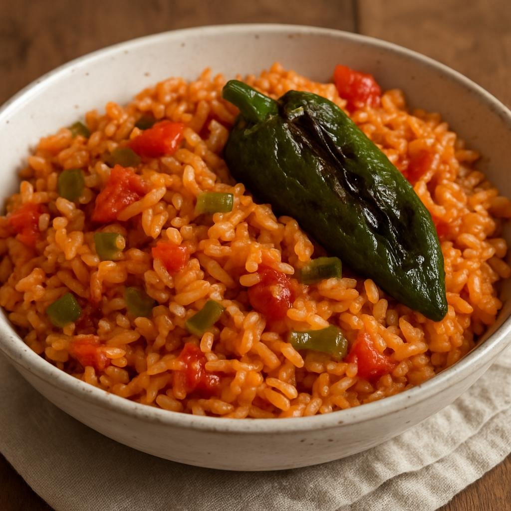 Side Dish: Mexico – Puebla, Central Mexico – Arroz Rojo Poblano recipe