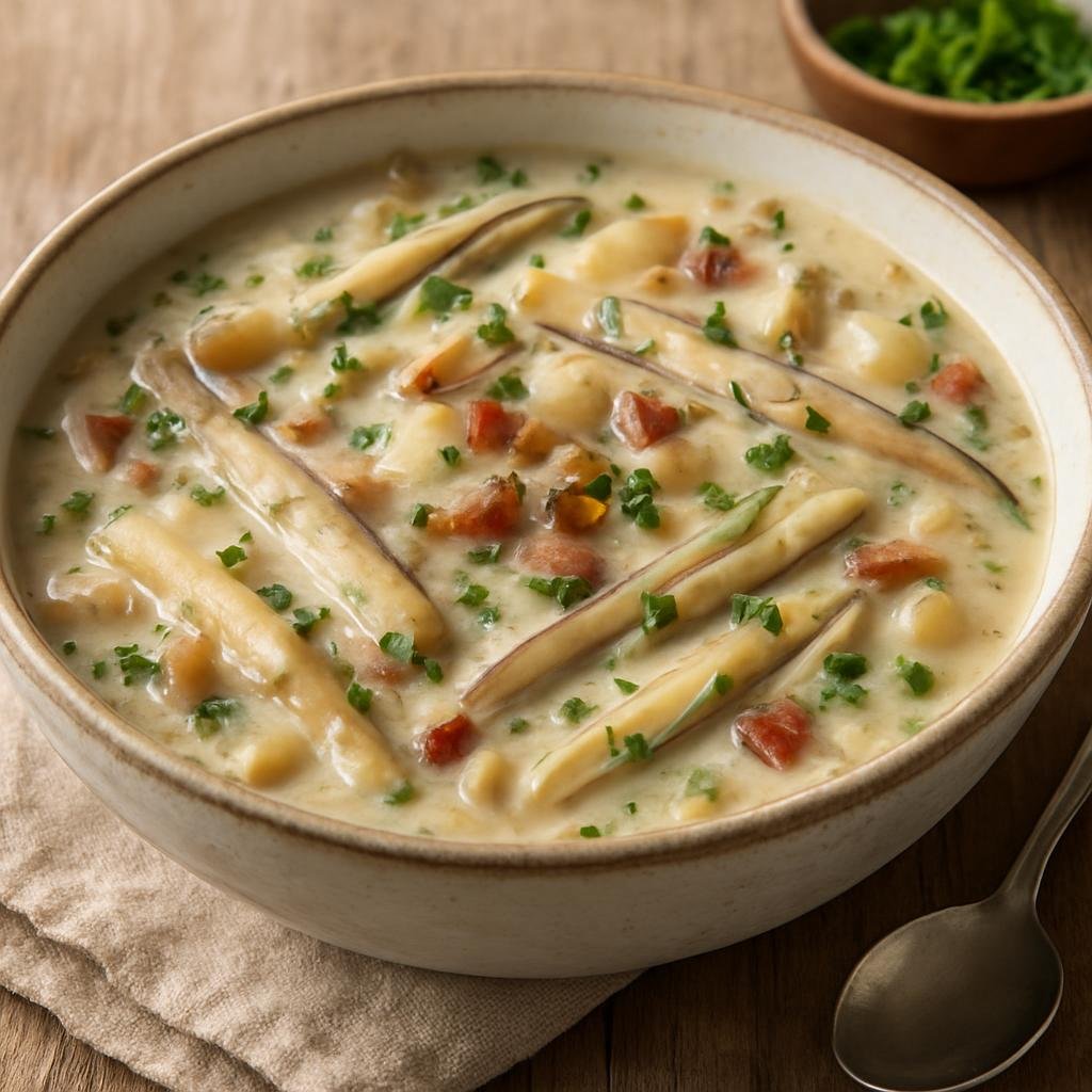 Entree: United States – Oregon – Razor Clam Chowder recipe