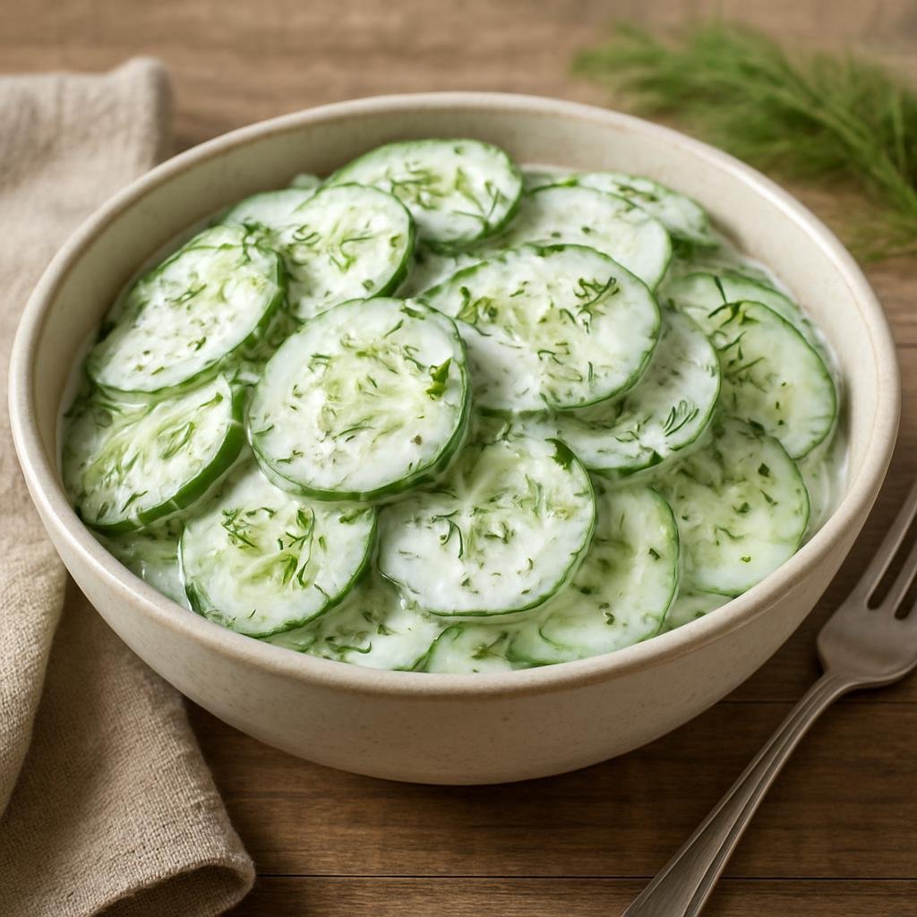 Salad: United States – Great Lakes United States – Cleveland Polish Cucumber Salad recipe