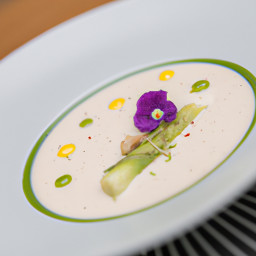 Soup: United States – Silky Celeriac and Apple Soup with Chive Pesto recipe