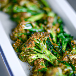 Side Dish: United States – Roasted Broccolini with Lemon and Caper Gremolata recipe