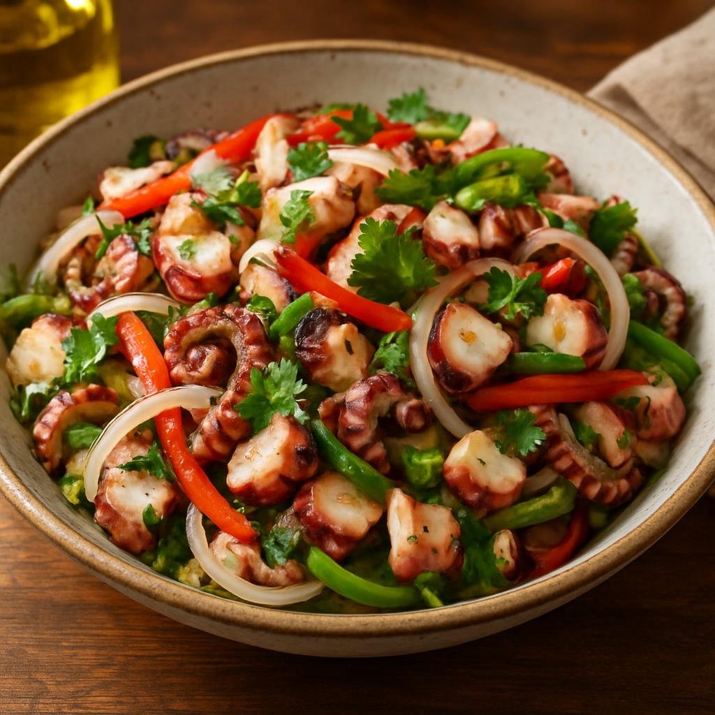 Salad: United States – Puerto Rican Cuisine – Ensalada de Pulpo recipe