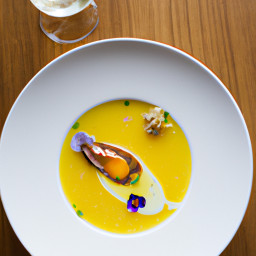 Soup: United States – Saffron Citrus Fennel-Dill Broth recipe