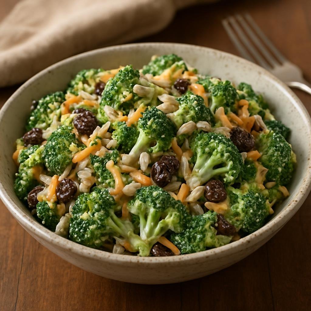 Salad: United States – Great Lakes United States (Ohio) – Ohio Amish Broccoli Salad recipe