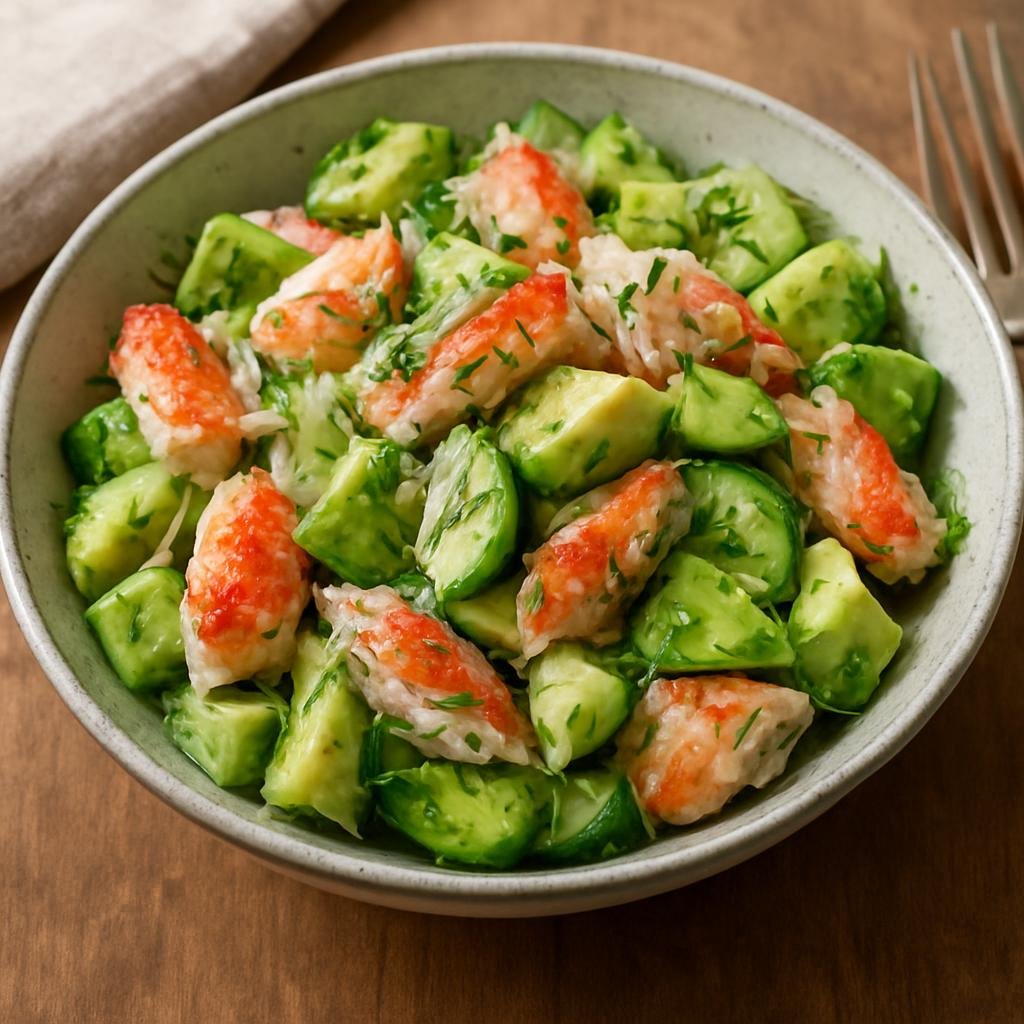 Salad: United States – Alaska Cuisine – Alaskan Crab and Avocado Salad recipe