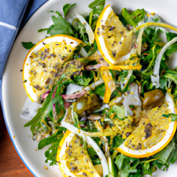 Salad: United States – Citrus-Fennel Arugula Salad with Dijon-Caper Vinaigrette recipe