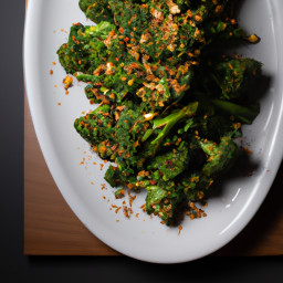 Side Dish: United States – Roasted Broccolini with Lemon, Pistachio, and Chili Crumbs recipe