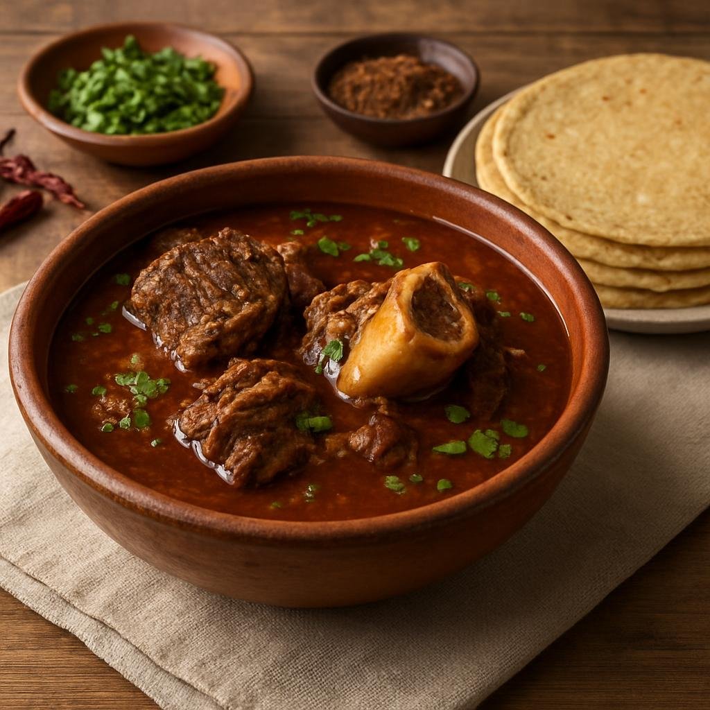 Entree: Mexico – Colima / Western Mexico – Birria de Res Colimense (Colima-style Beef Birria) recipe