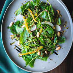 Salad: United States – Arugula and Fennel Citrus Salad with Mint and Pistachios recipe