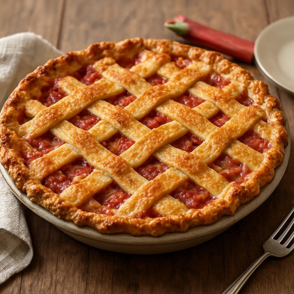 Dessert: United States – Illinois (Midwestern United States) – Illinois Rhubarb Pie recipe