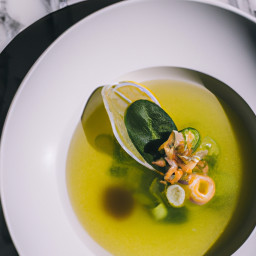 Soup: United States – Lemon-Fennel Escarole Broth recipe