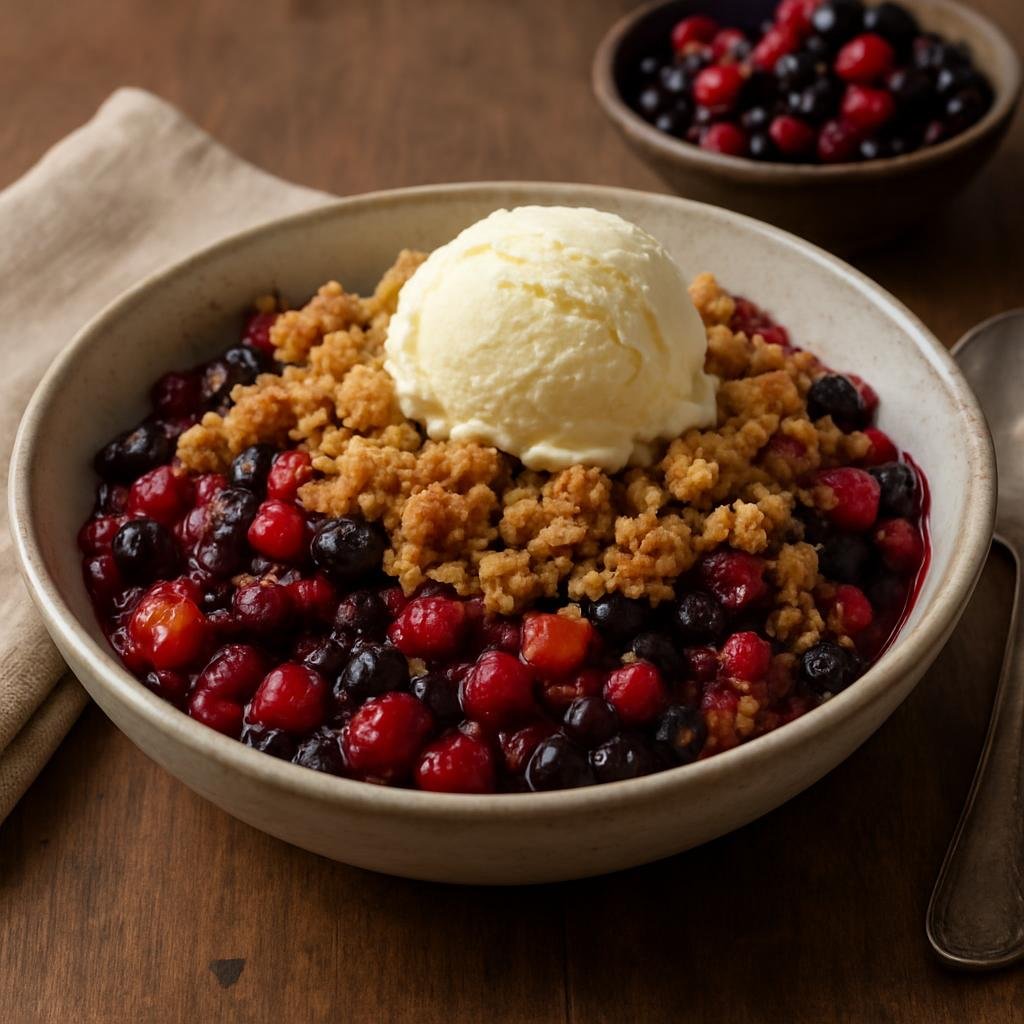 Dessert: Canada – Northwest Territories – Northern Wild Berry Crisp recipe
