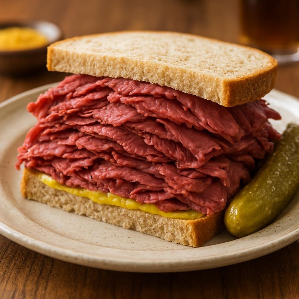 Entree: United States – Great Lakes United States (Cleveland, Ohio) – Cleveland-style Corned Beef Sandwich recipe