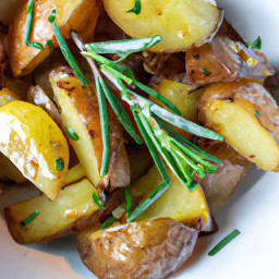 Side Dish: United States – Crispy Rosemary-Lemon Potatoes with Garlic Shards recipe