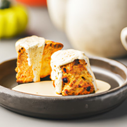 Dessert: United States – Pumpkin Scones with Maple Glaze recipe