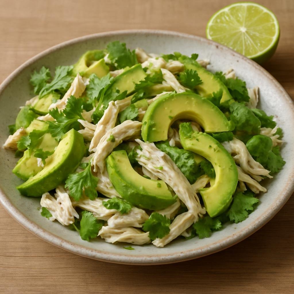 Salad: Mexico – Central Mexico (Mexico City) – Ensalada de Pollo con Aguacate recipe