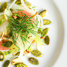 Shaved Fennel and Citrus Lace Salad with Dill-Pistachio Crunch recipe