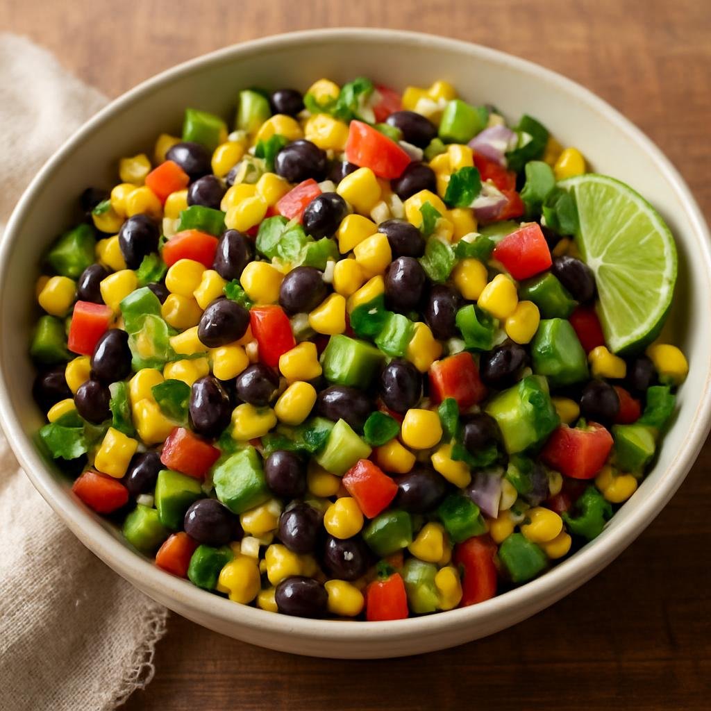 Salad: United States – Kansas, Great Plains United States – Kansas Corn and Black Bean Salad recipe