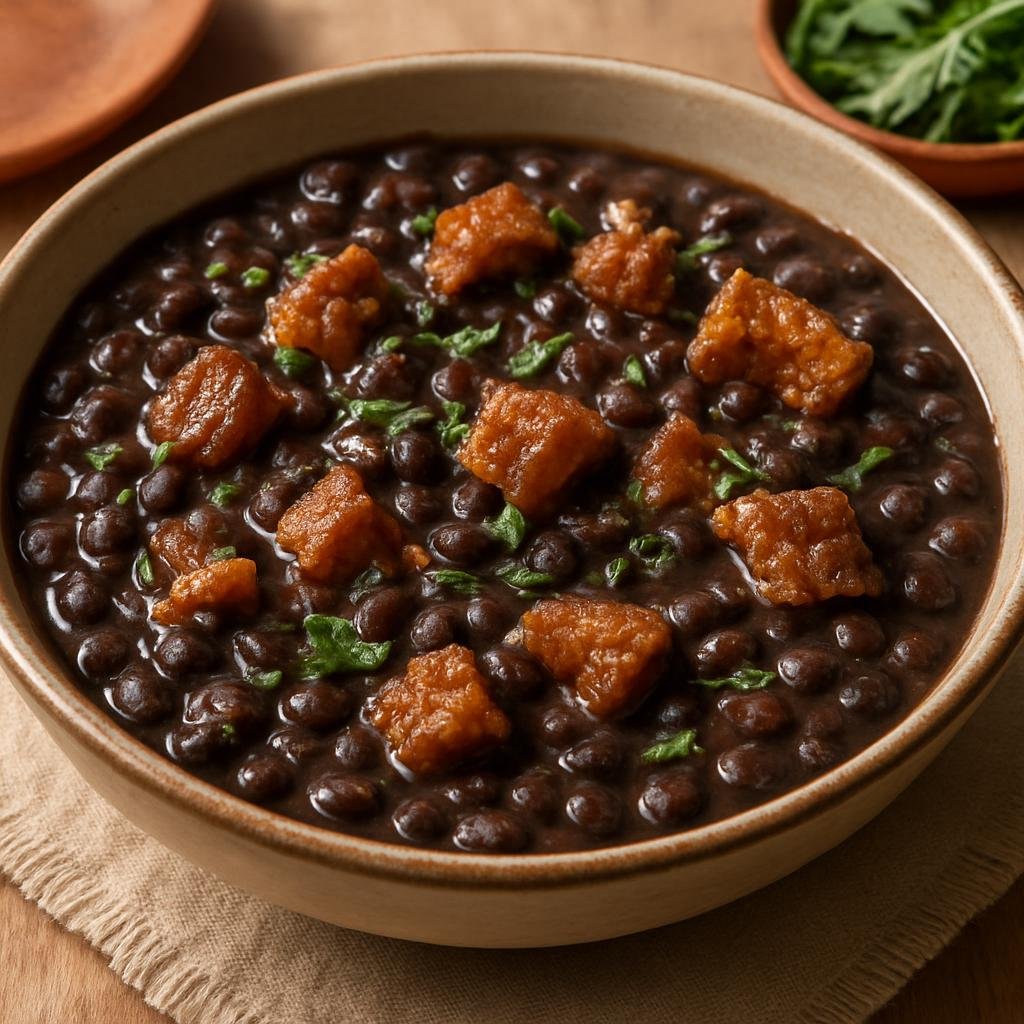 Side Dish: Mexico – Chiapas – Frijoles con Chicharrón (Beans with Pork Cracklings) recipe