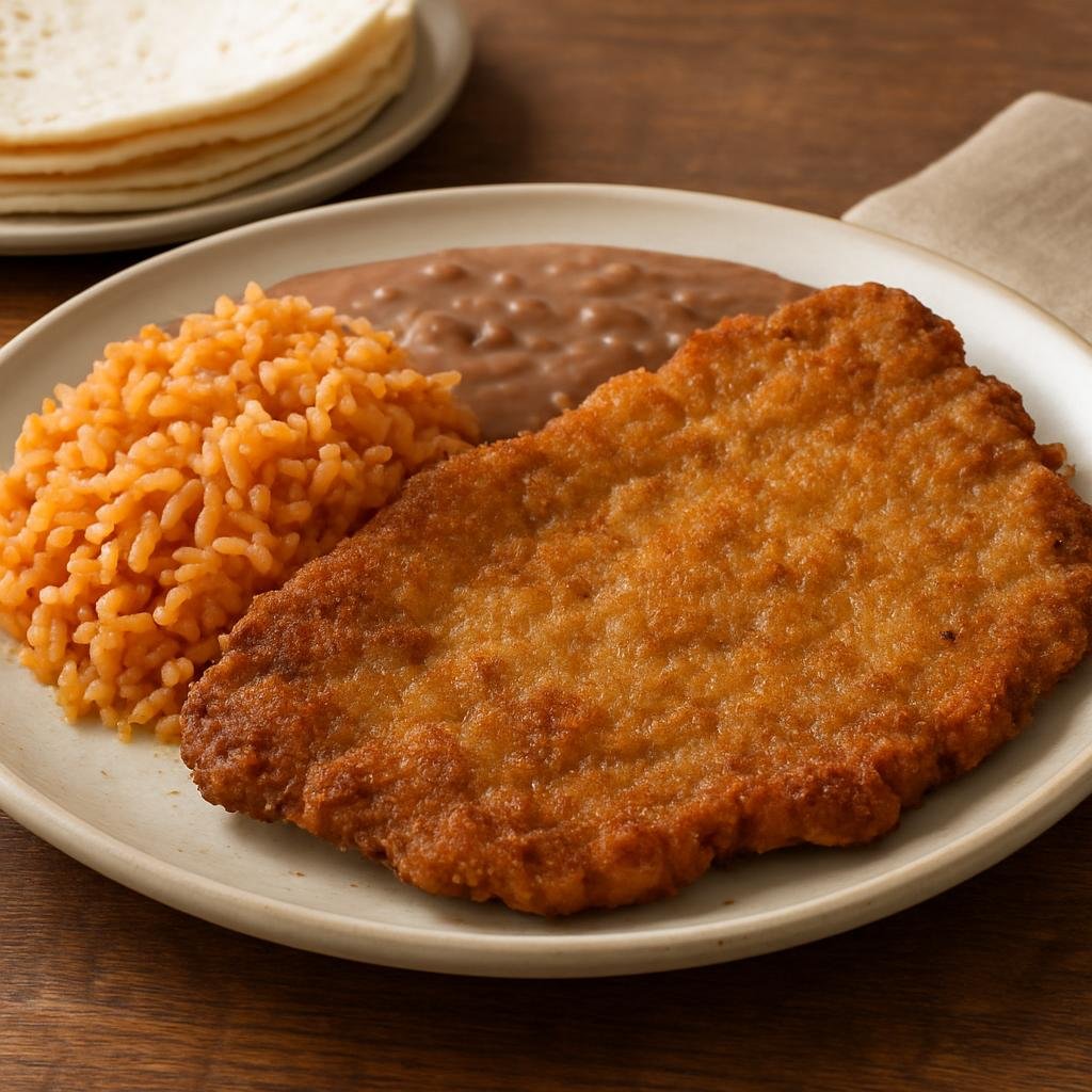 Entree: Mexico – Coahuila (Northern Mexico) – Milanesa de Res Coahuilense (Coahuila-style Beef Milanesa) recipe