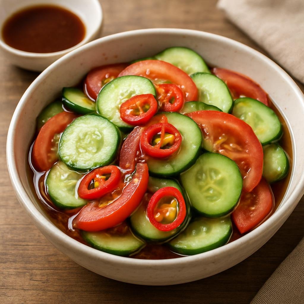 Salad: United States – Pacific Island United States Territories – Cucumber and Tomato Salad recipe