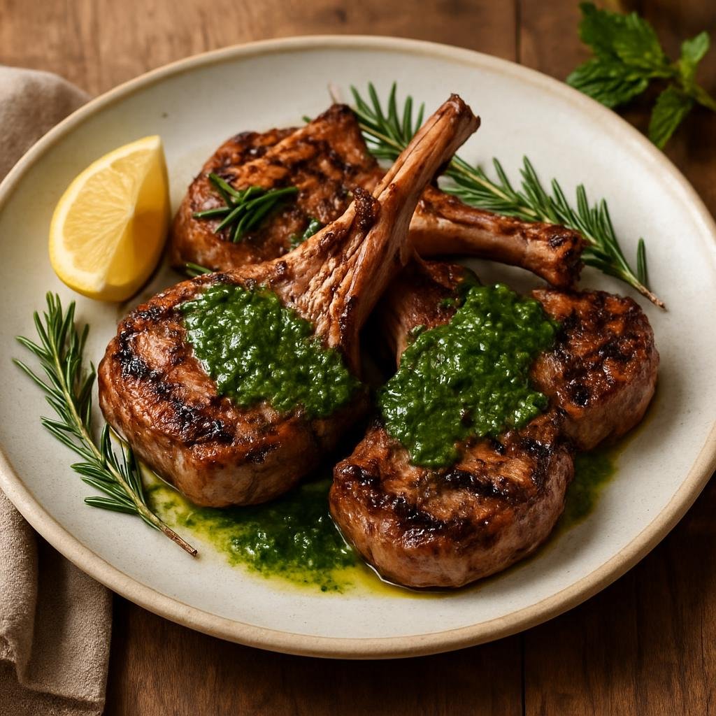 Entree: United States – Wyoming – Wyoming Lamb Chops recipe