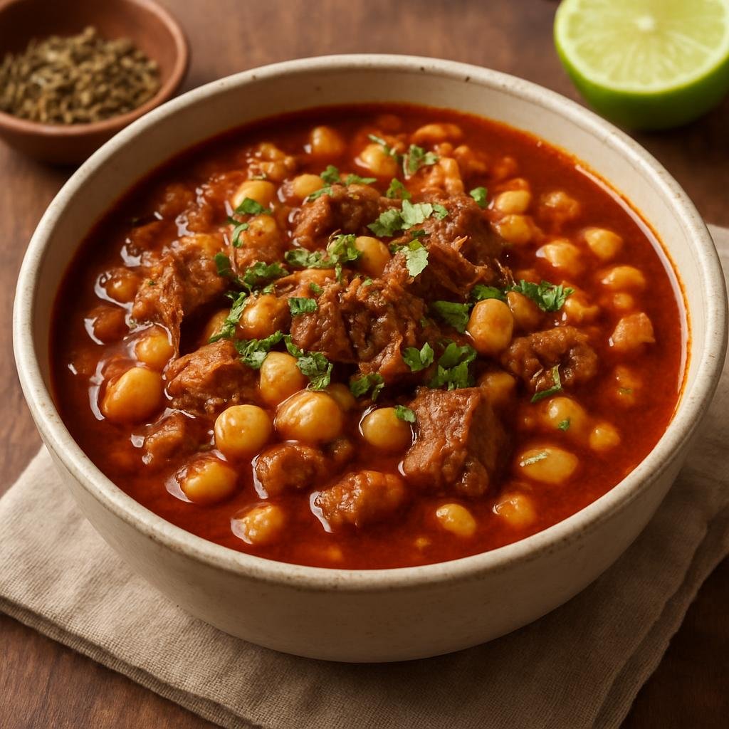 Entree: Mexico – Bajio Mexico — Aguascalientes – Pozole Rojo de Aguascalientes (Aguascalientes Red Pozole) recipe