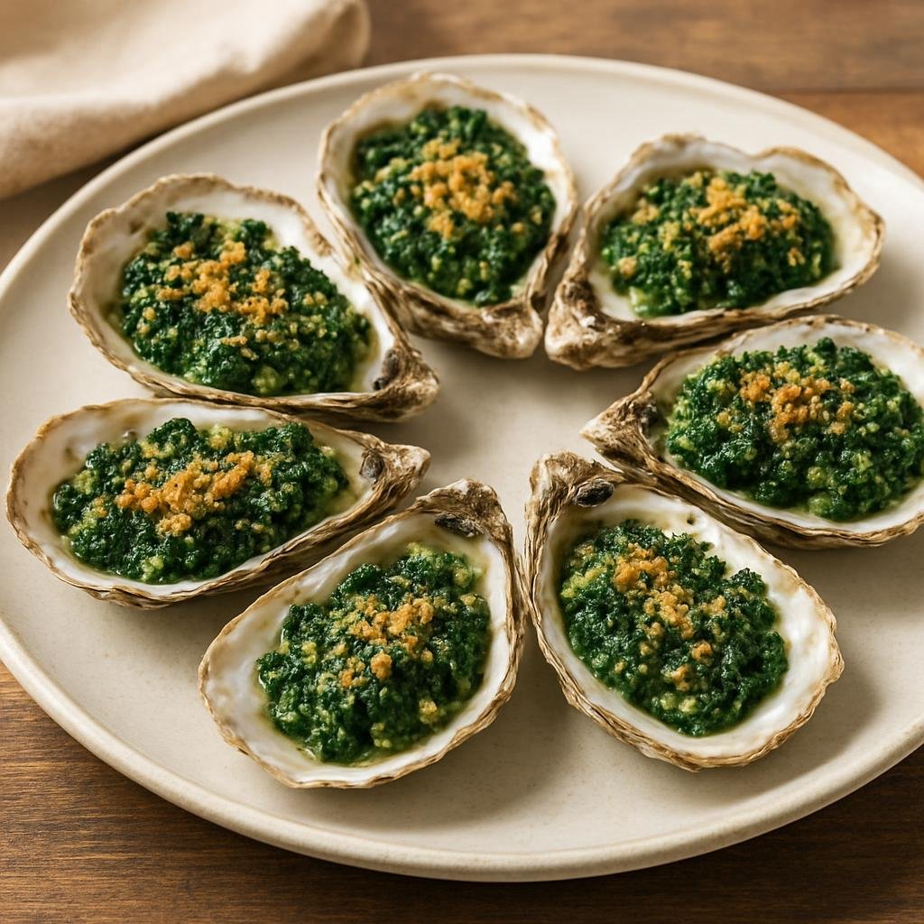 Appetizer: Canada – Prince Edward Island — Atlantic Canada – Malpeque Oyster Rockefeller recipe