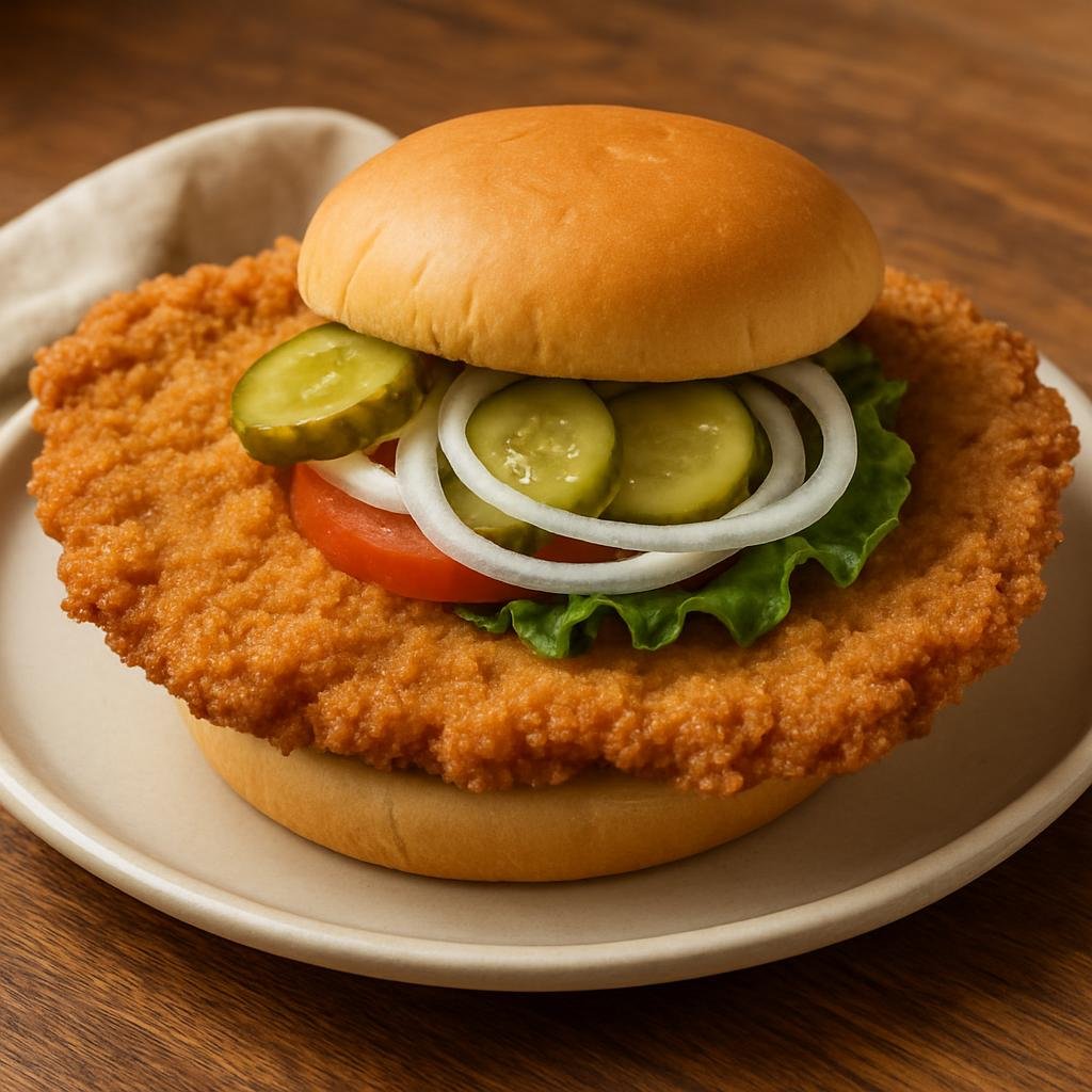 Entree: United States – Iowa – Iowa Pork Tenderloin Sandwich recipe