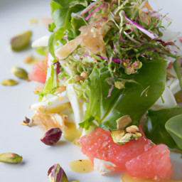 Salad: United States – Watercress, Fennel & Grapefruit Salad with Pistachio-Lemon Vinaigrette recipe